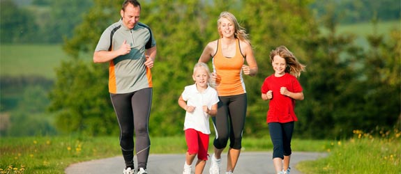 family-kids-exercising